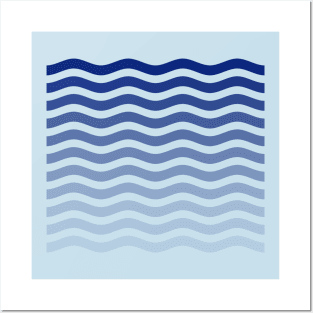 ocean waves Posters and Art